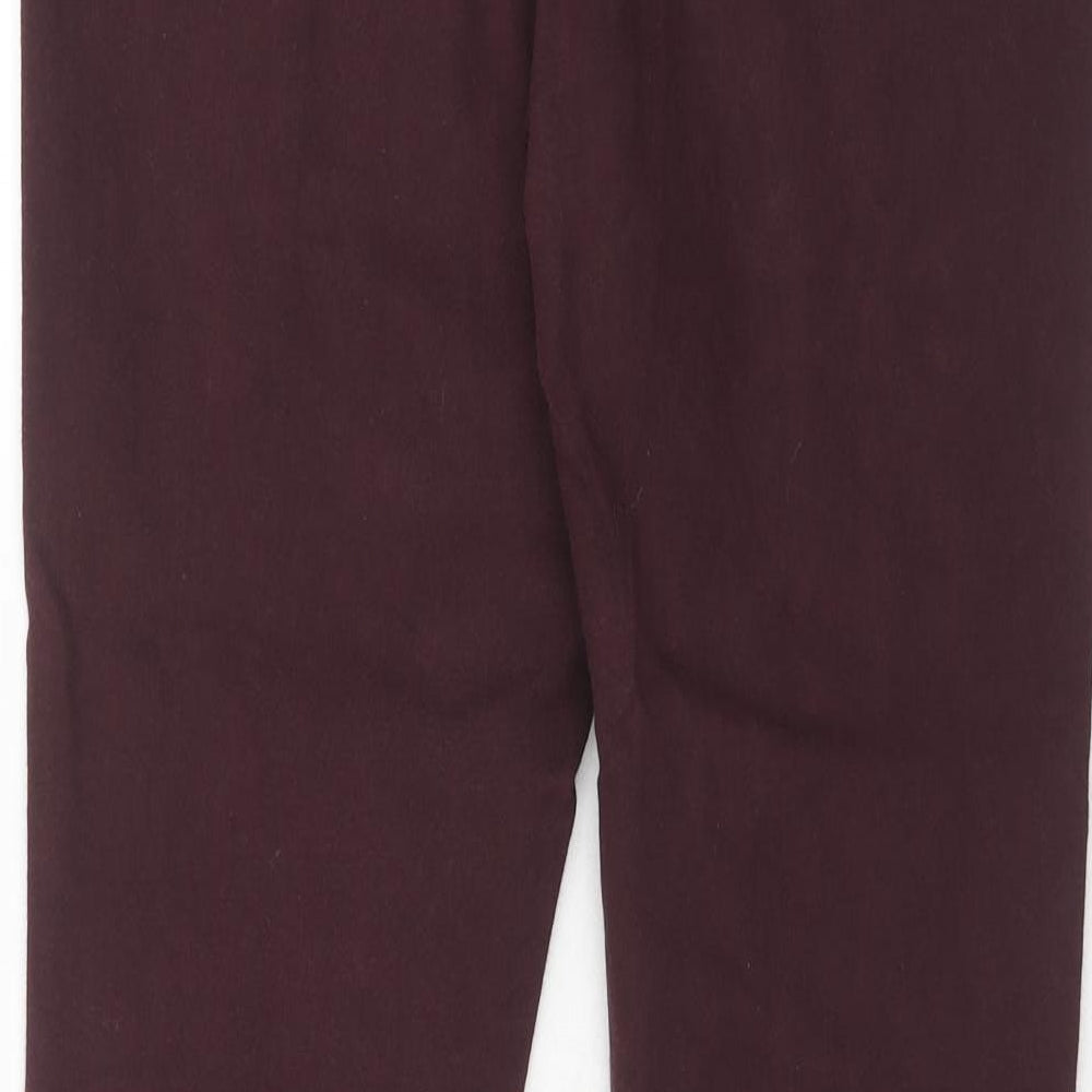 NEXT Womens Purple Cotton Skinny Jeans Size 14 Regular Zip