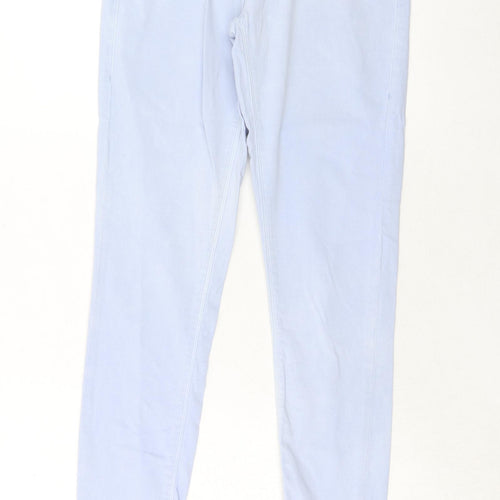 Topshop Womens Blue Cotton Skinny Jeans Size 30 in L32 in Regular Zip