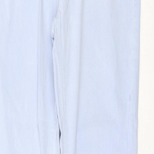 Topshop Womens Blue Cotton Skinny Jeans Size 30 in L32 in Regular Zip