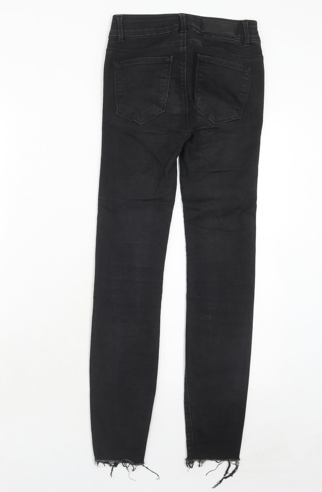 FB Sister Womens Black Cotton Straight Jeans Size XS Regular Zip
