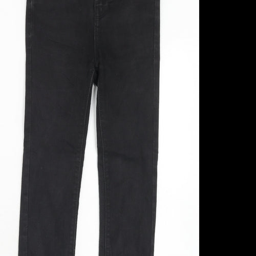 FB Sister Womens Black Cotton Straight Jeans Size XS Regular Zip