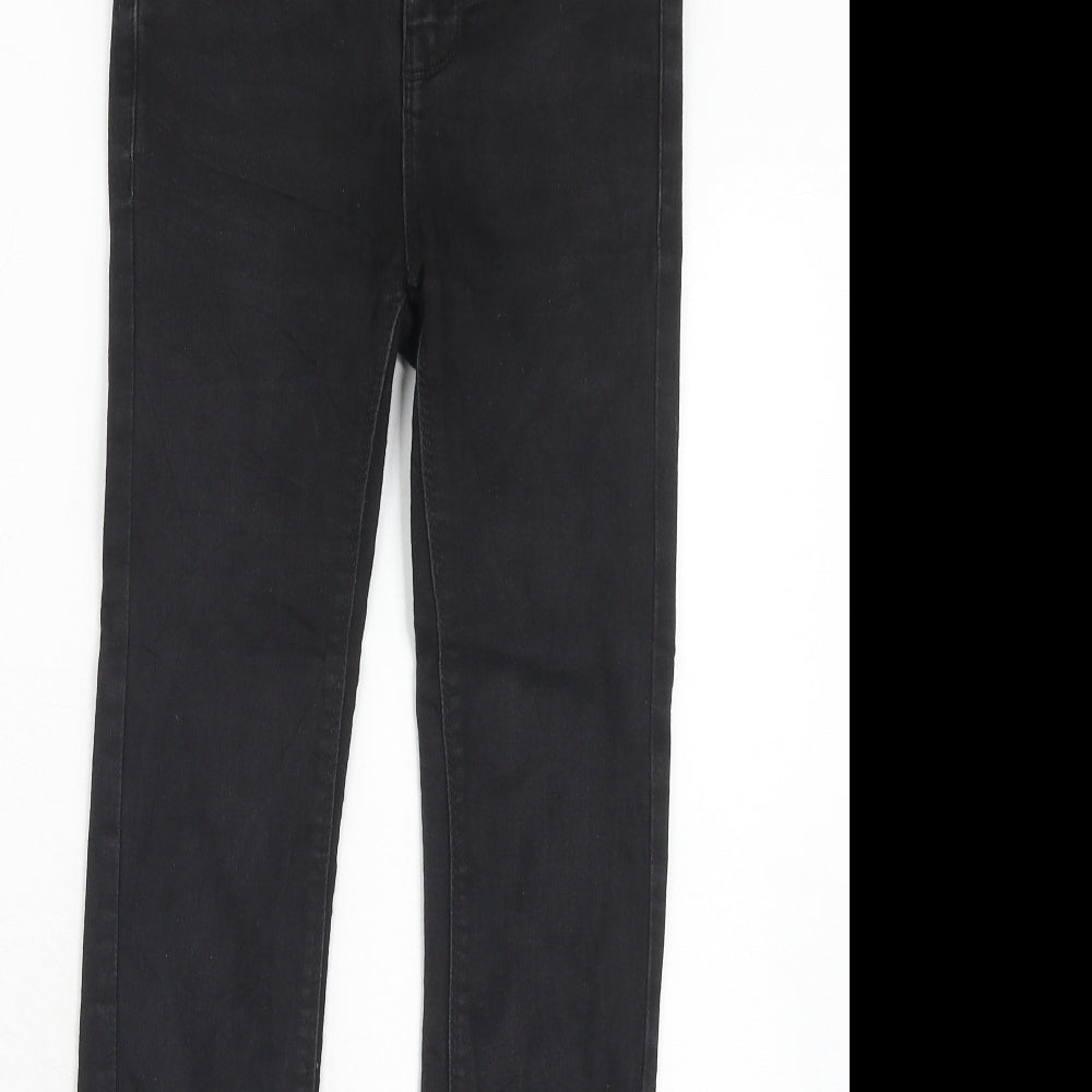 FB Sister Womens Black Cotton Straight Jeans Size XS Regular Zip