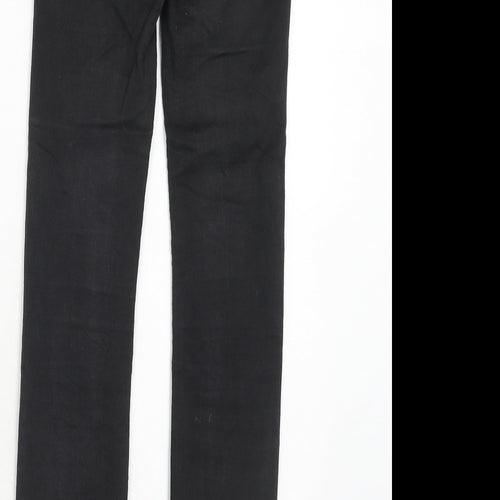 FB Sister Womens Black Cotton Straight Jeans Size XS Regular Zip