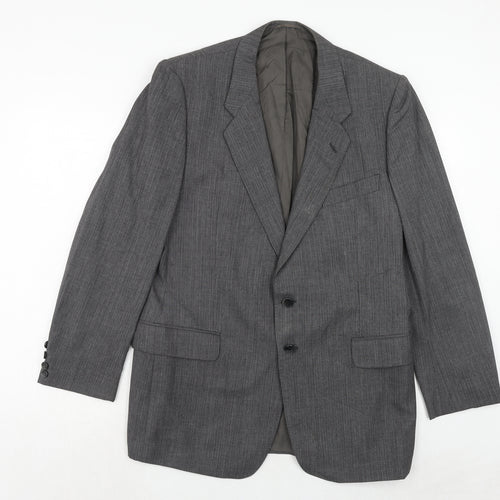 St Michael Mens Grey Wool Jacket Suit Jacket Size 42 Regular