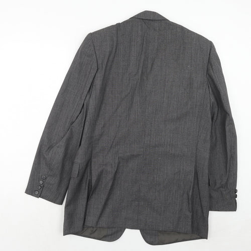 St Michael Mens Grey Wool Jacket Suit Jacket Size 42 Regular