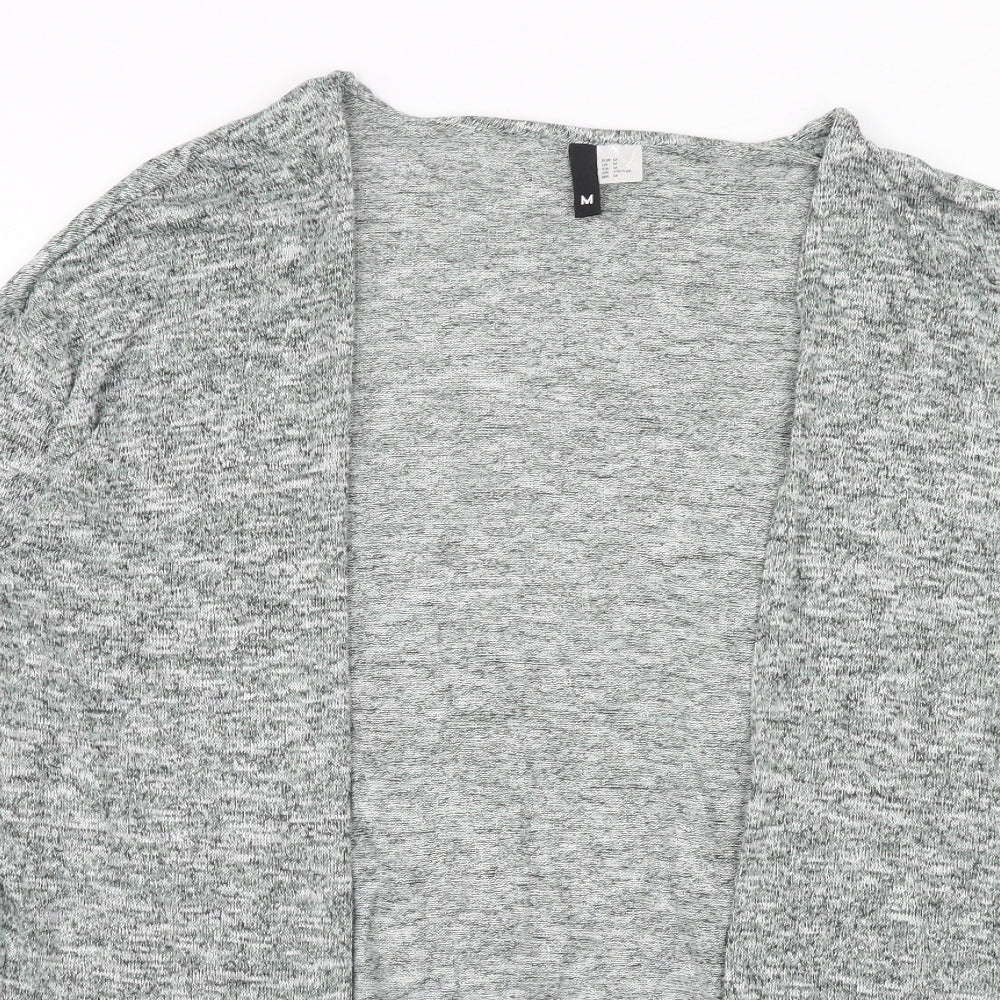 H&M Womens Green V-Neck Polyester Cardigan Jumper Size M