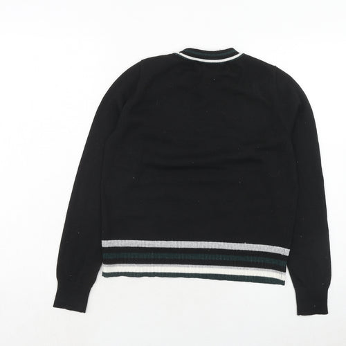 Pimkie Womens Black Round Neck Polyester Pullover Jumper Size S