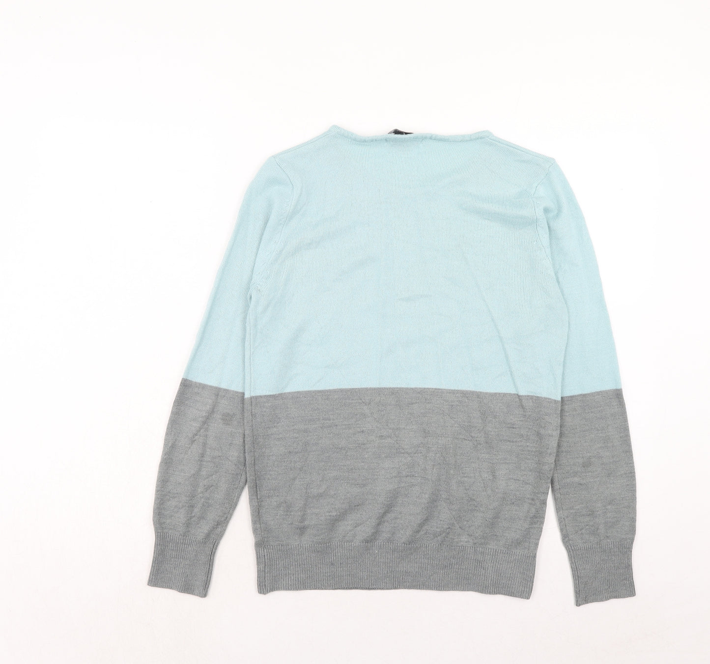 FOREVER 21 Womens Blue Round Neck Acrylic Pullover Jumper Size S