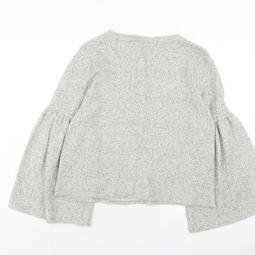 Marks and Spencer Womens Grey Round Neck Acrylic Pullover Jumper Size 10