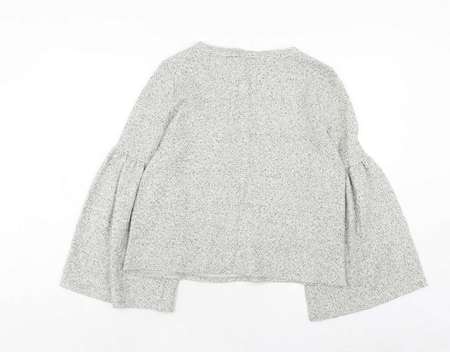 Marks and Spencer Womens Grey Round Neck Acrylic Pullover Jumper Size 10