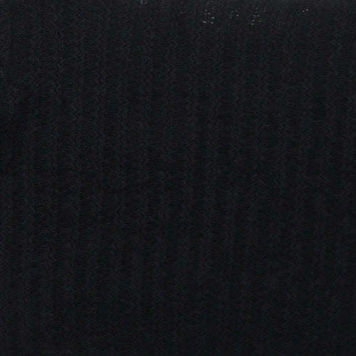 Anonymous Womens Black Round Neck Acrylic Pullover Jumper Size XL