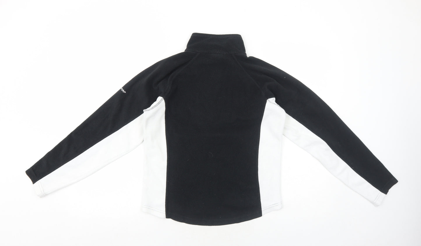 Trespass Womens Black Colourblock Polyester Pullover Sweatshirt Size S Zip