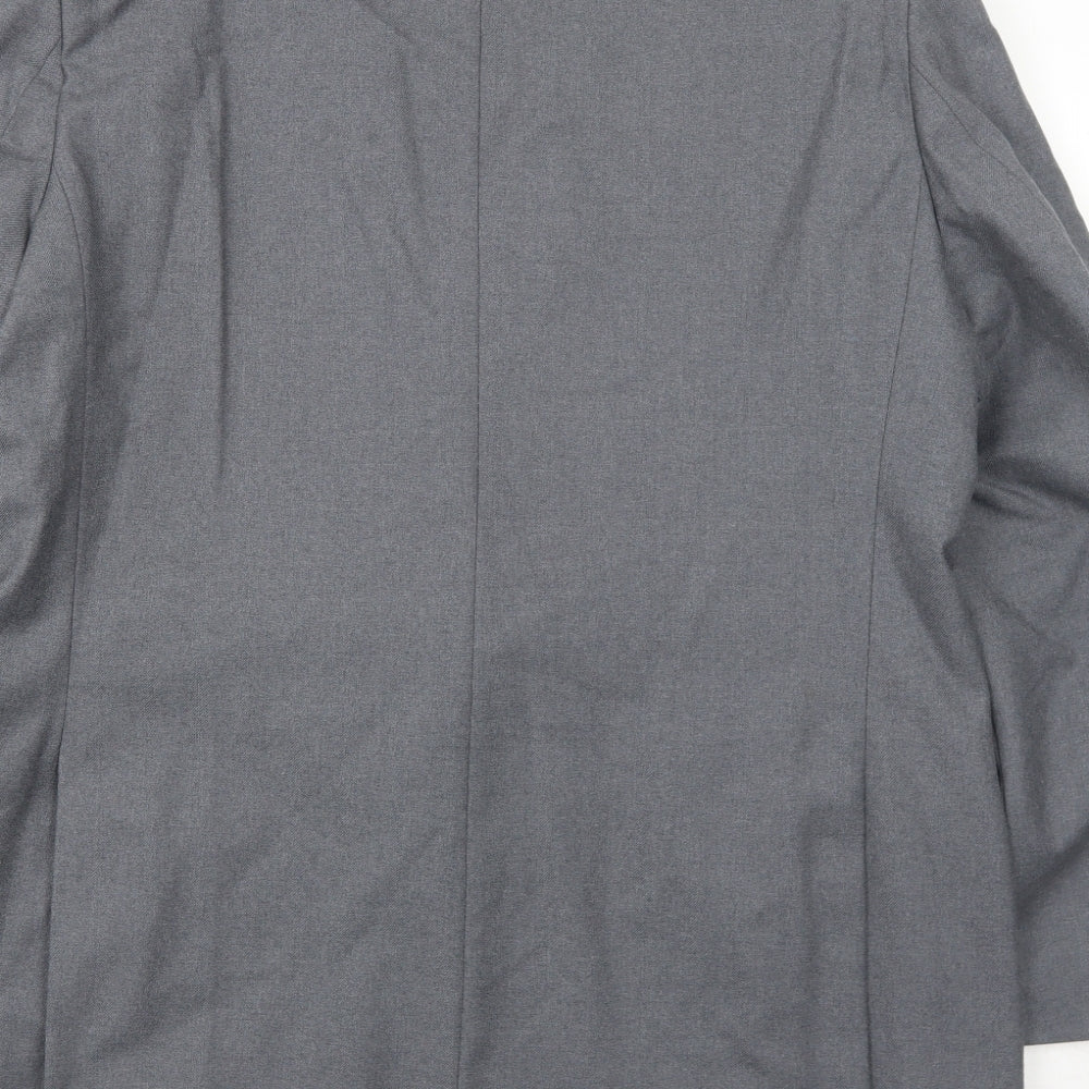 Grendale Mens Grey Wool Jacket Suit Jacket Size 50 Regular