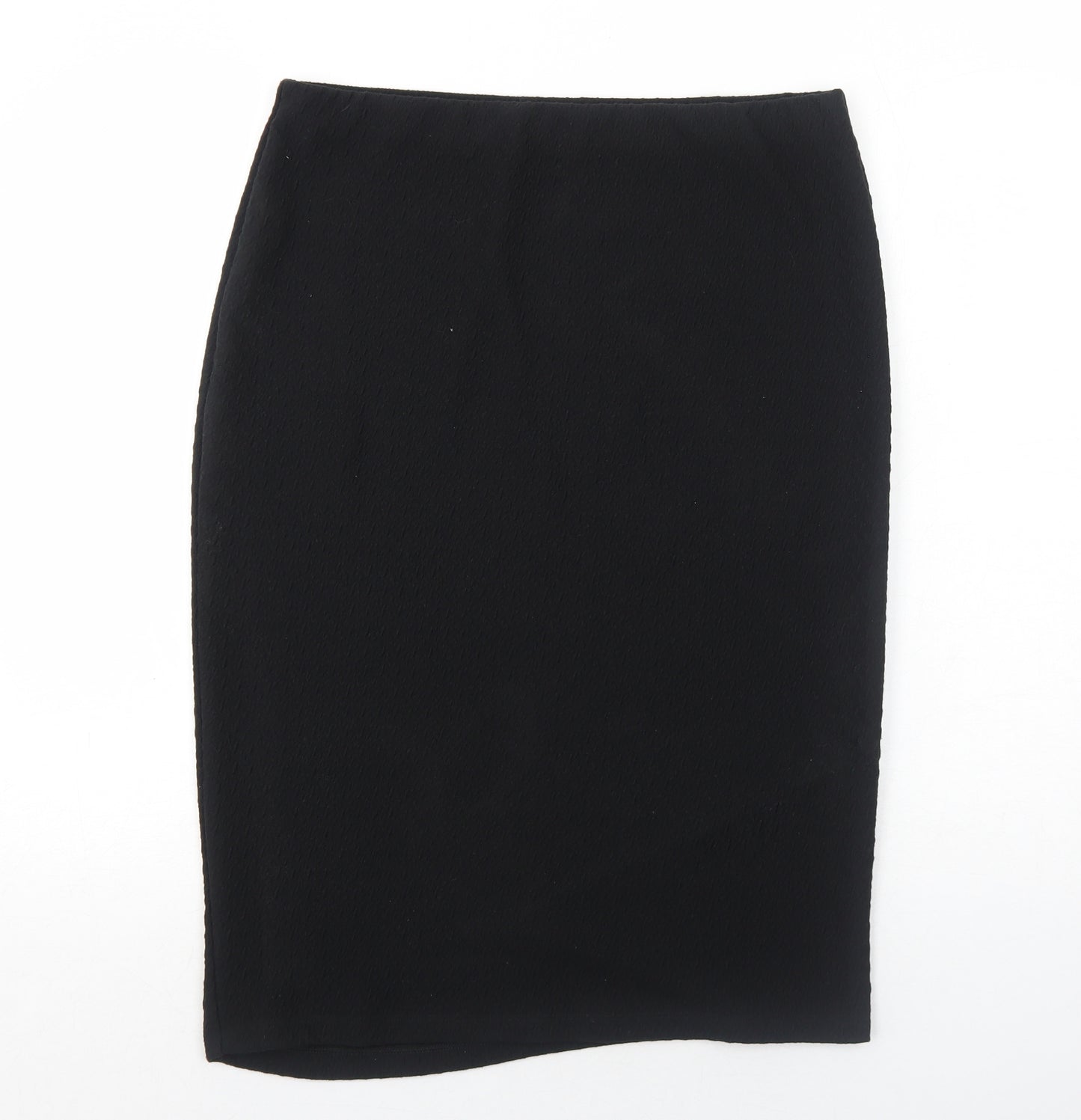 Marks and Spencer Womens Black Polyester Straight & Pencil Skirt Size 16