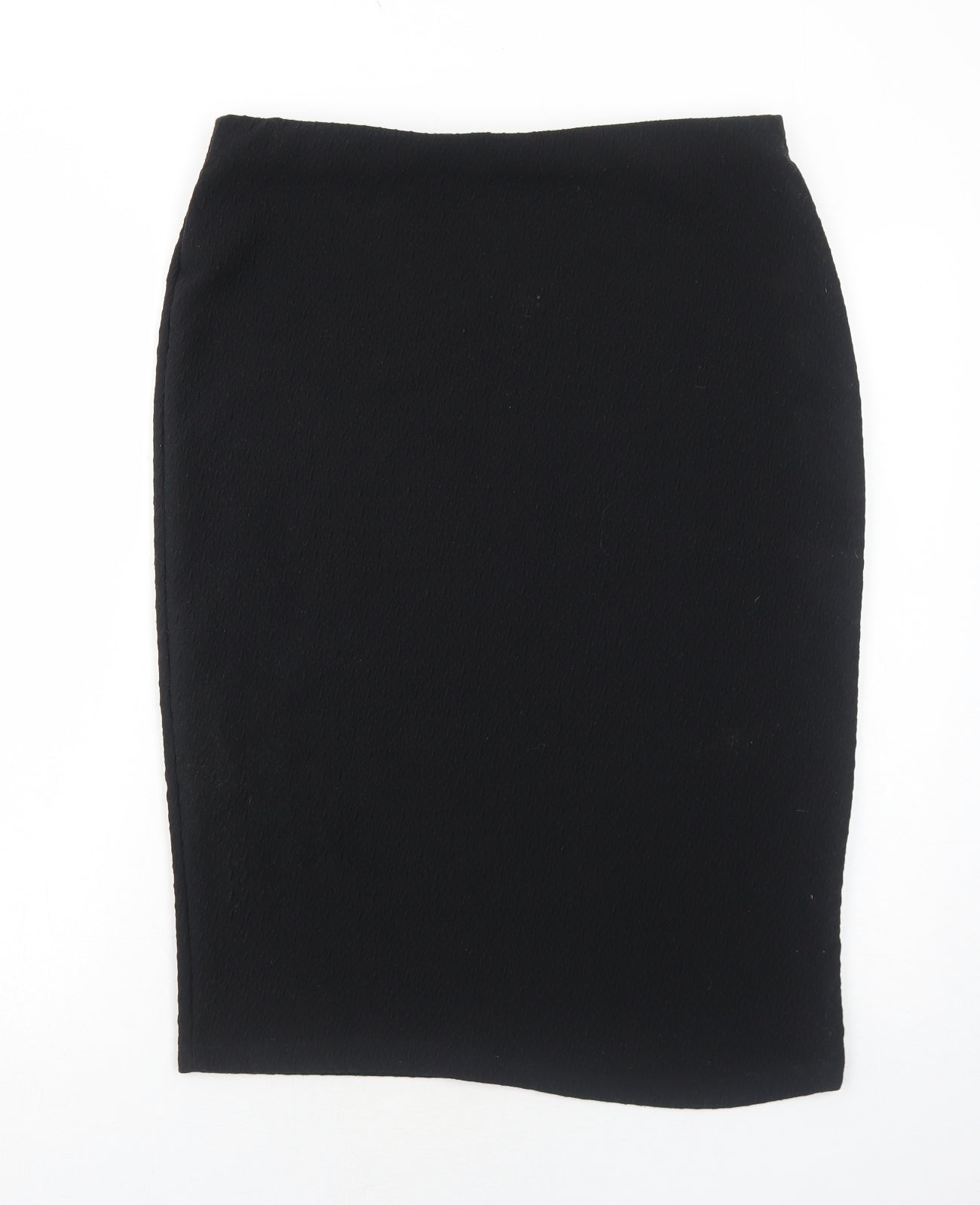 Marks and Spencer Womens Black Polyester Straight & Pencil Skirt Size 16