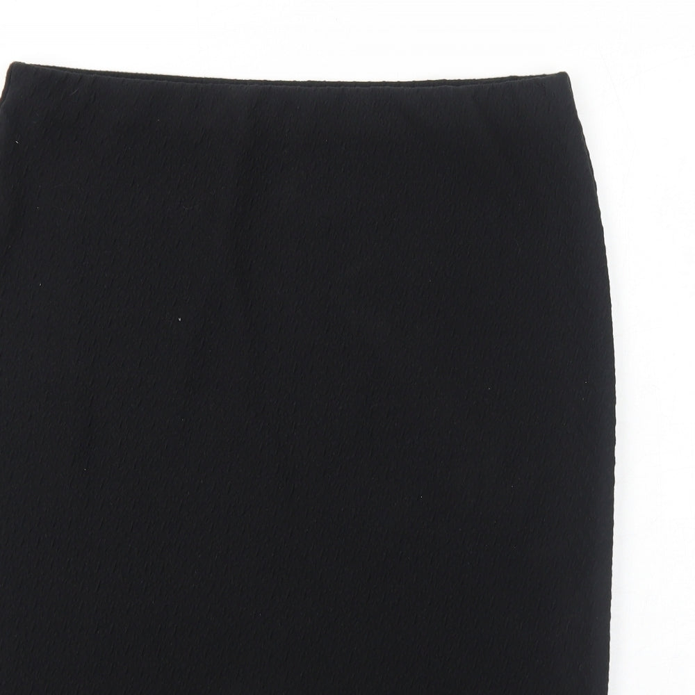 Marks and Spencer Womens Black Polyester Straight & Pencil Skirt Size 16