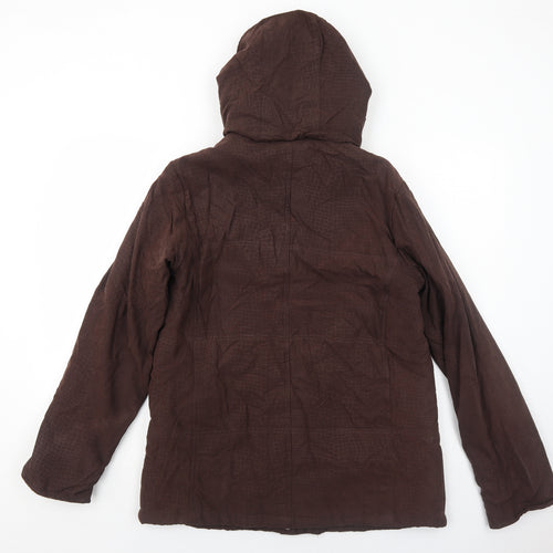 EWM Womens Brown Jacket Size 14 Zip