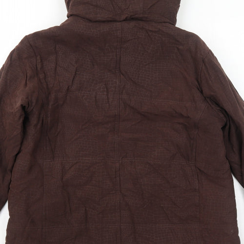 EWM Womens Brown Jacket Size 14 Zip