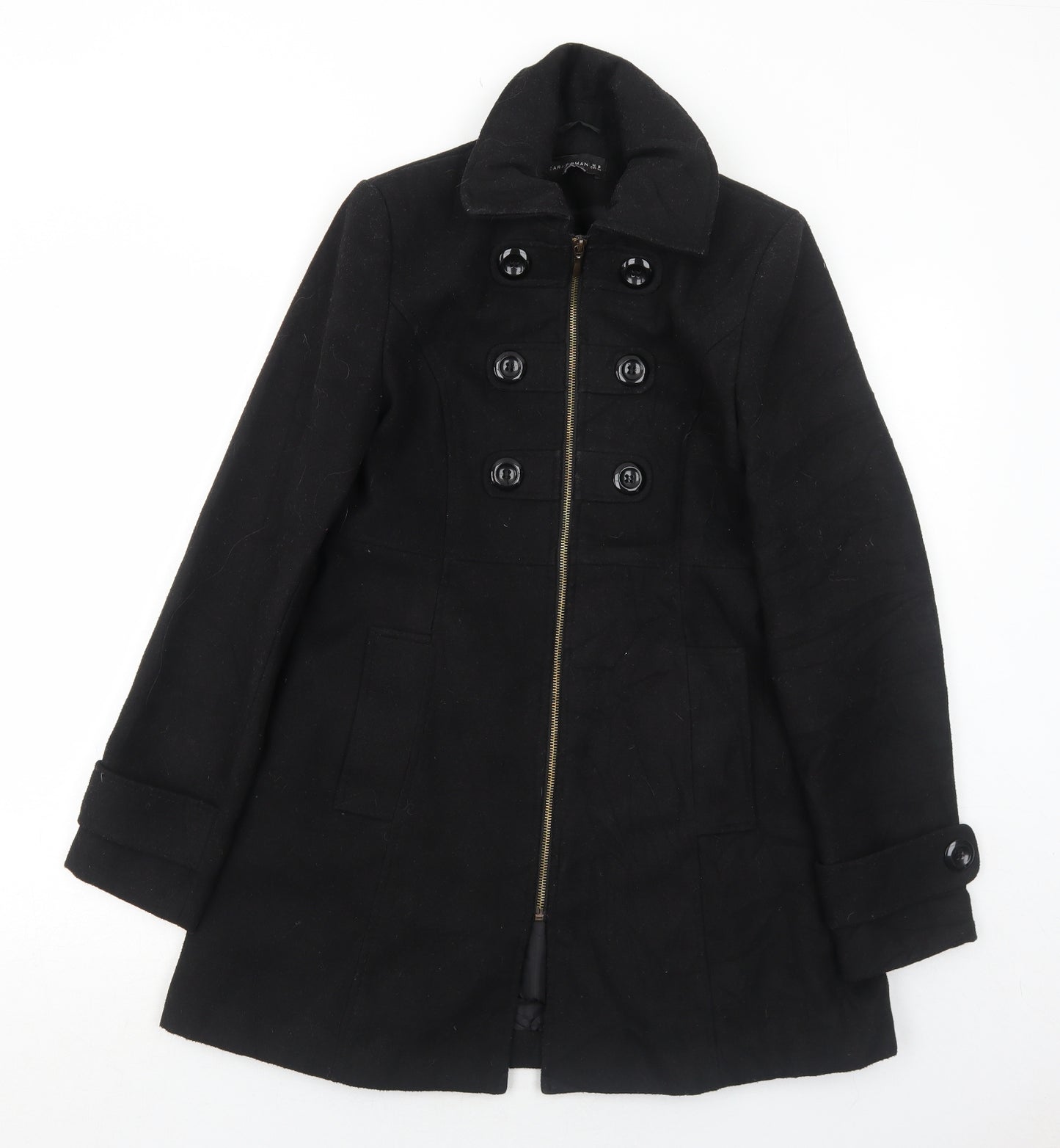 Zara Womens Black Jacket Size 8 Zip