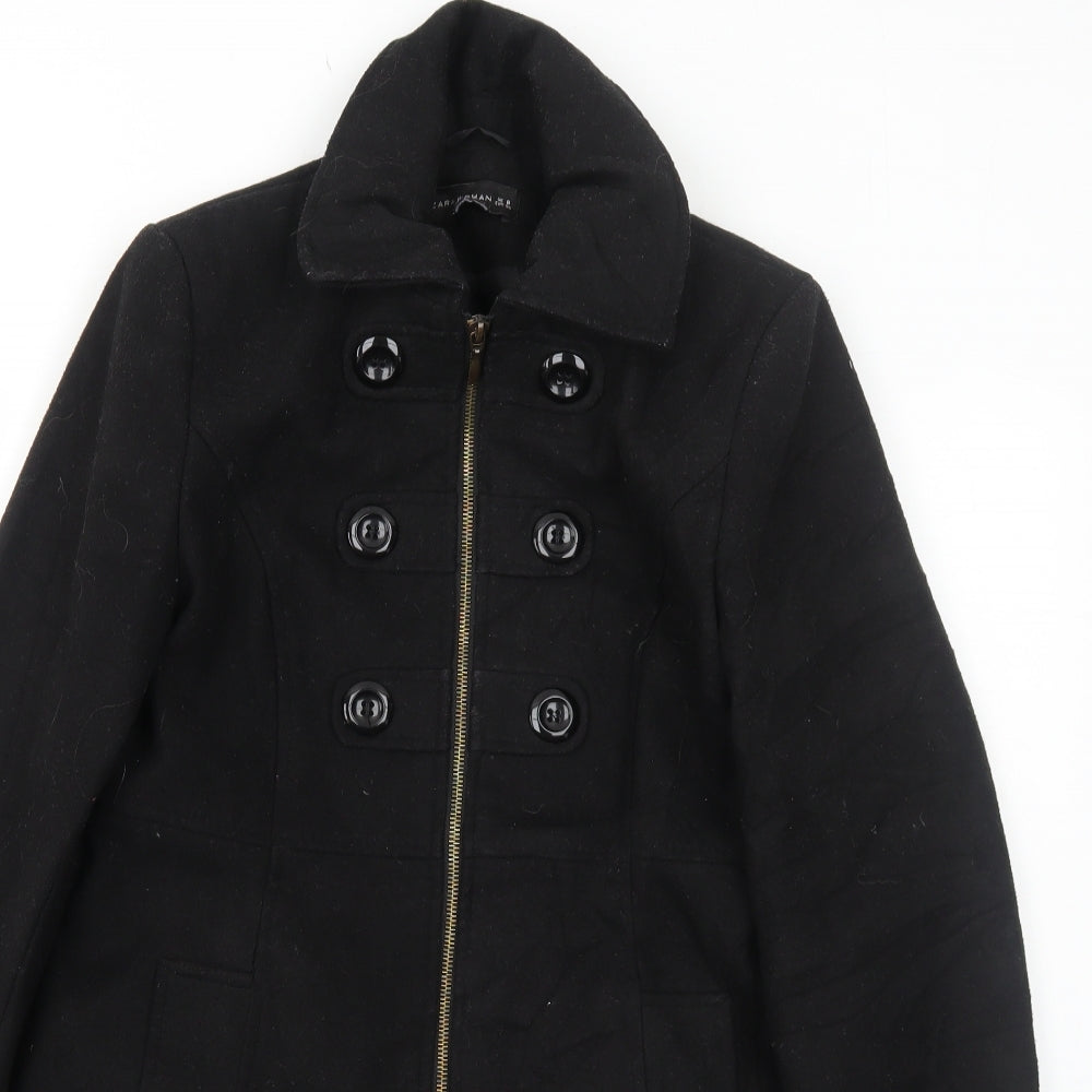 Zara Womens Black Jacket Size 8 Zip