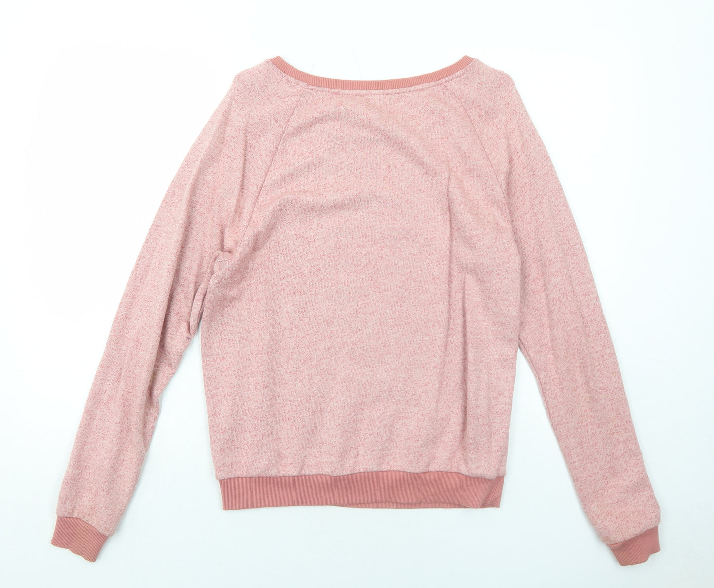 River Island Womens Pink Cotton Pullover Sweatshirt Size 8 Pullover - Penguin
