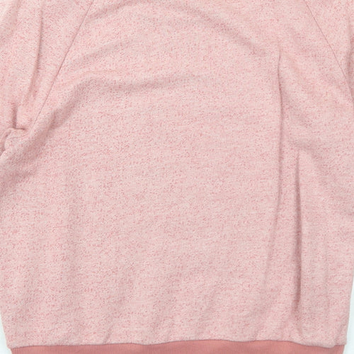 River Island Womens Pink Cotton Pullover Sweatshirt Size 8 Pullover - Penguin