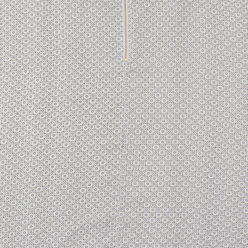 Rogers + Rogers Womens Grey Geometric Polyester Basic Blouse Size 30 Round Neck