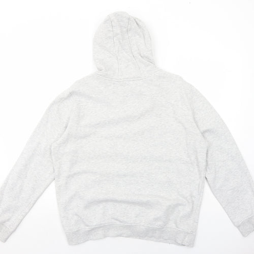 Brave Soul Womens Grey Cotton Pullover Hoodie Size L Pullover