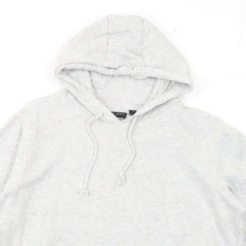 Brave Soul Womens Grey Cotton Pullover Hoodie Size L Pullover