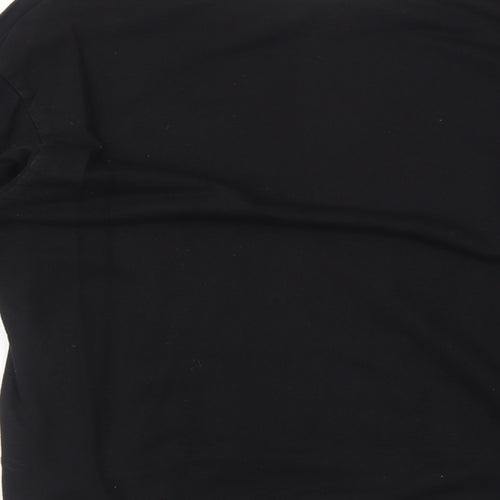 H&M Womens Black Cotton Pullover Sweatshirt Size M Pullover - Manhattan