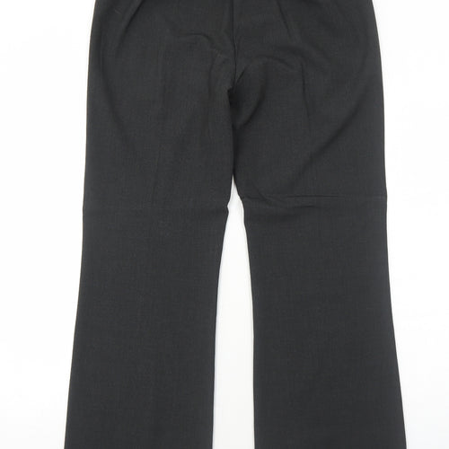 Marks and Spencer Womens Grey Polyester Dress Pants Trousers Size 12 Regular Zip