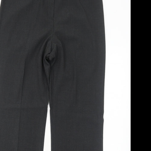 Marks and Spencer Womens Grey Polyester Dress Pants Trousers Size 12 Regular Zip
