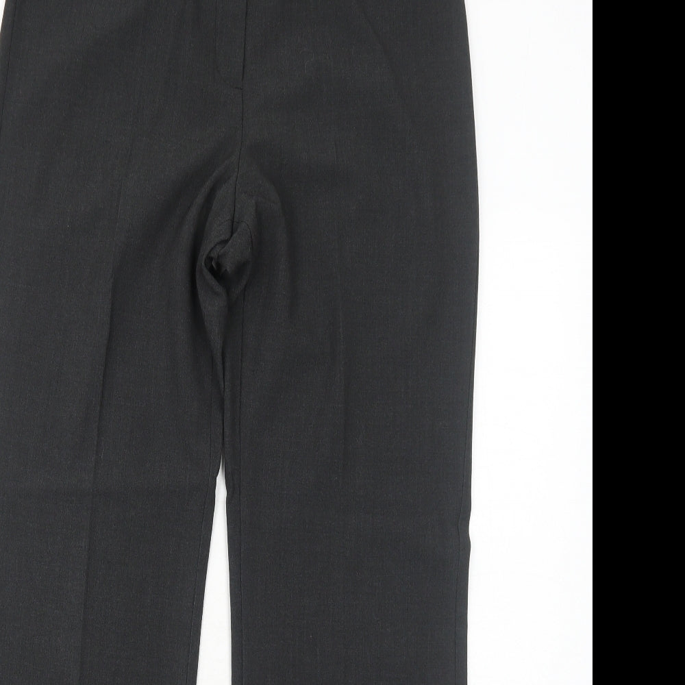 Marks and Spencer Womens Grey Polyester Dress Pants Trousers Size 12 Regular Zip