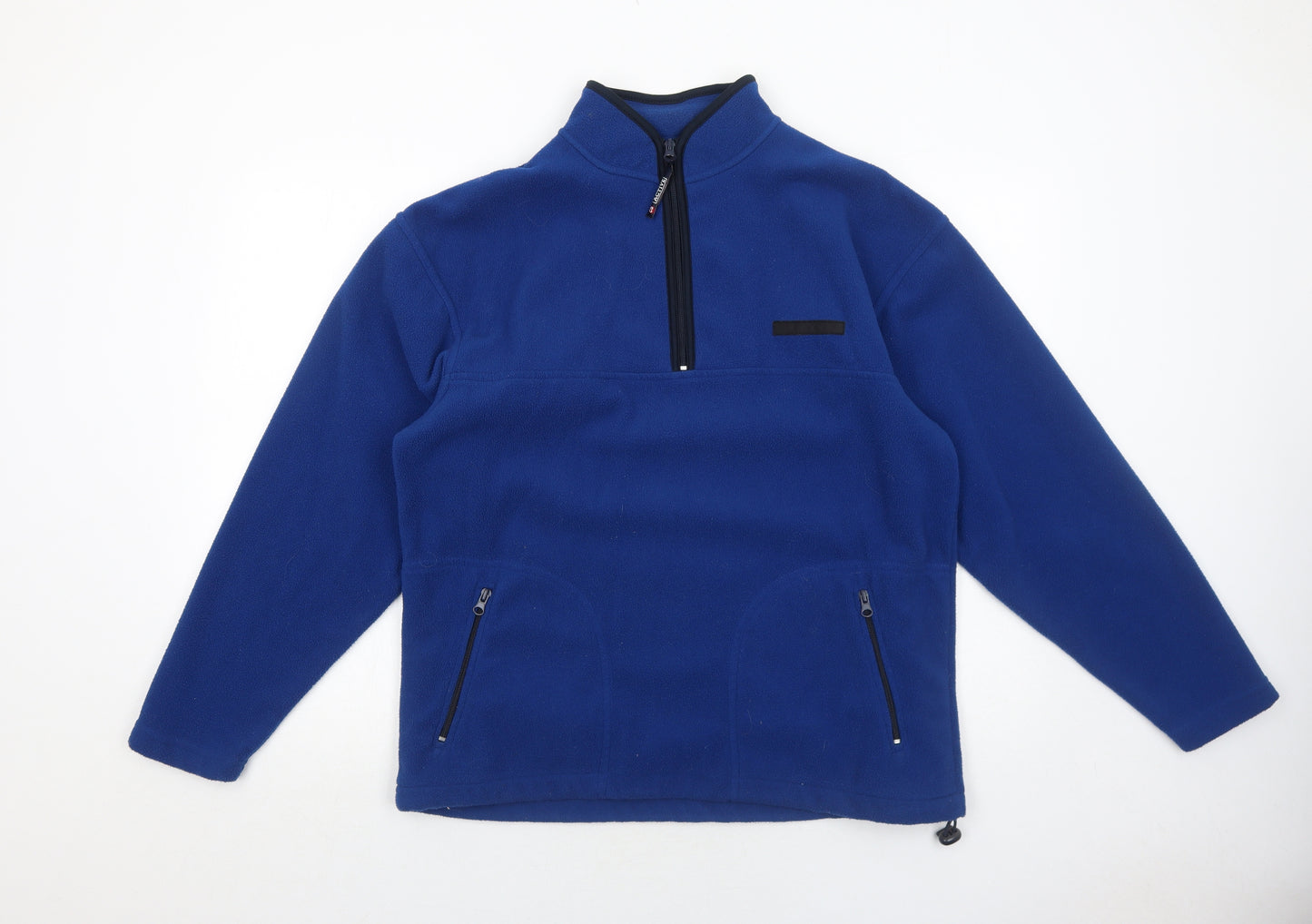 CS Active Mens Blue Polyester Pullover Sweatshirt Size S - Zipped Pockets