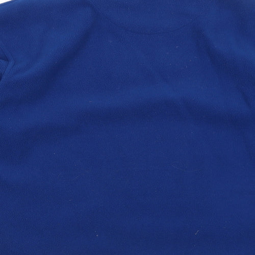 CS Active Mens Blue Polyester Pullover Sweatshirt Size S - Zipped Pockets