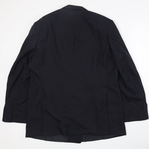 Marks and Spencer Mens Black Polyester Jacket Suit Jacket Size 44 Regular