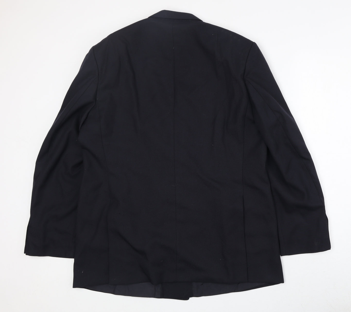 Marks and Spencer Mens Black Polyester Jacket Suit Jacket Size 44 Regular