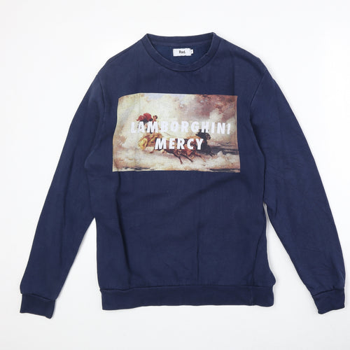 RAD Mens Multicoloured Cotton Pullover Sweatshirt Size M