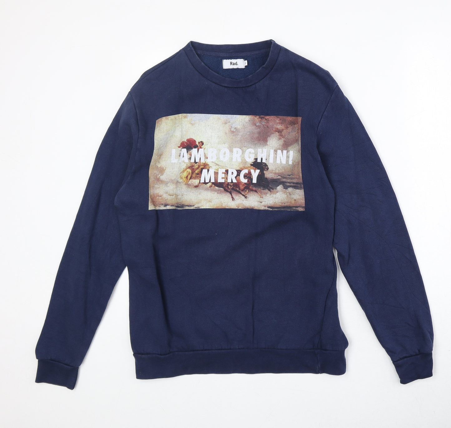 RAD Mens Multicoloured Cotton Pullover Sweatshirt Size M
