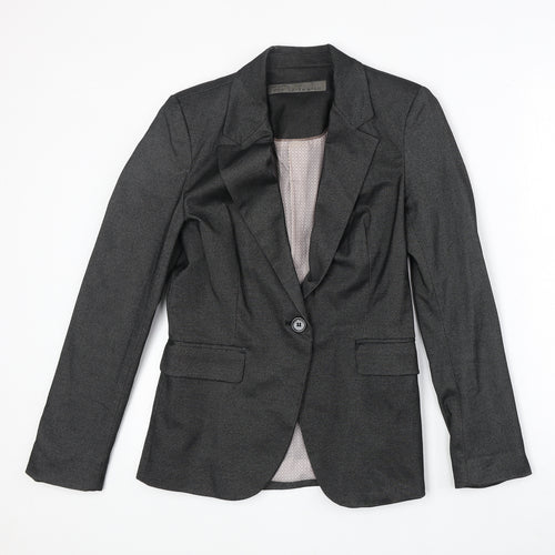 Zara Womens Grey Polyester Jacket Suit Jacket Size S