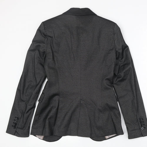 Zara Womens Grey Polyester Jacket Suit Jacket Size S