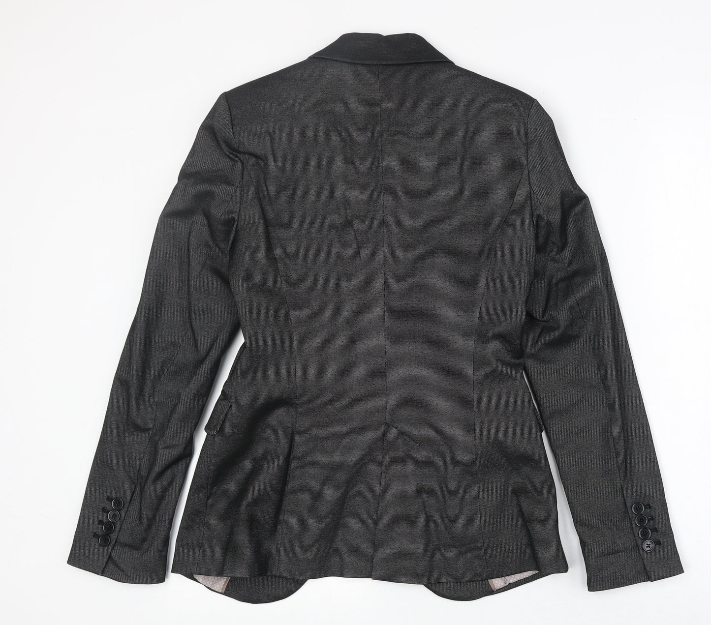 Zara Womens Grey Polyester Jacket Suit Jacket Size S