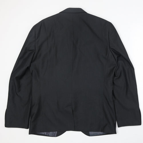 NEXT Mens Grey Polyester Jacket Suit Jacket Size 42 Regular