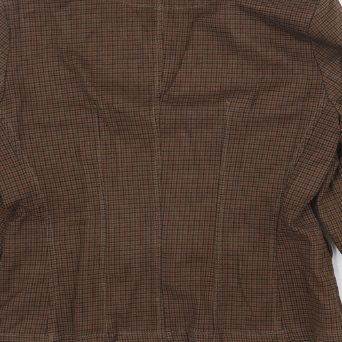 New Man Womens Brown Cotton Jacket Blazer Size 8