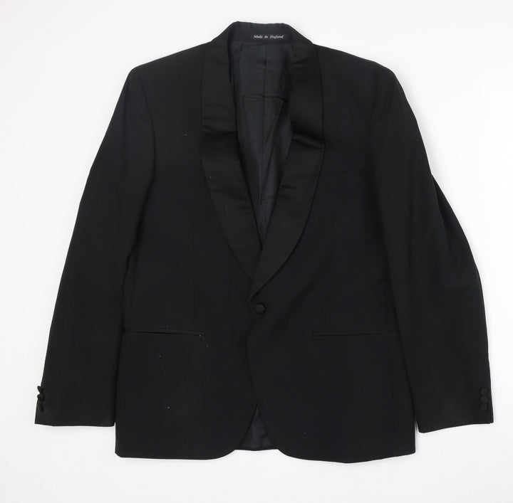 Jonelle Mens Black Polyester Tuxedo Suit Jacket Size 38 Regular