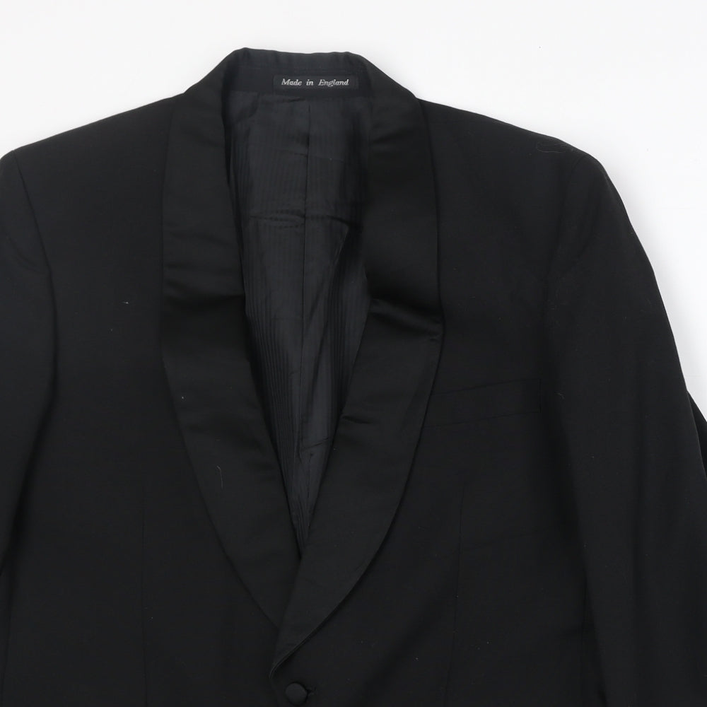 Jonelle Mens Black Polyester Tuxedo Suit Jacket Size 38 Regular