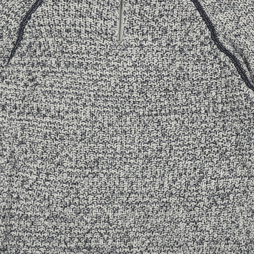 Marks and Spencer Womens Blue Round Neck Acrylic Pullover Jumper Size 8
