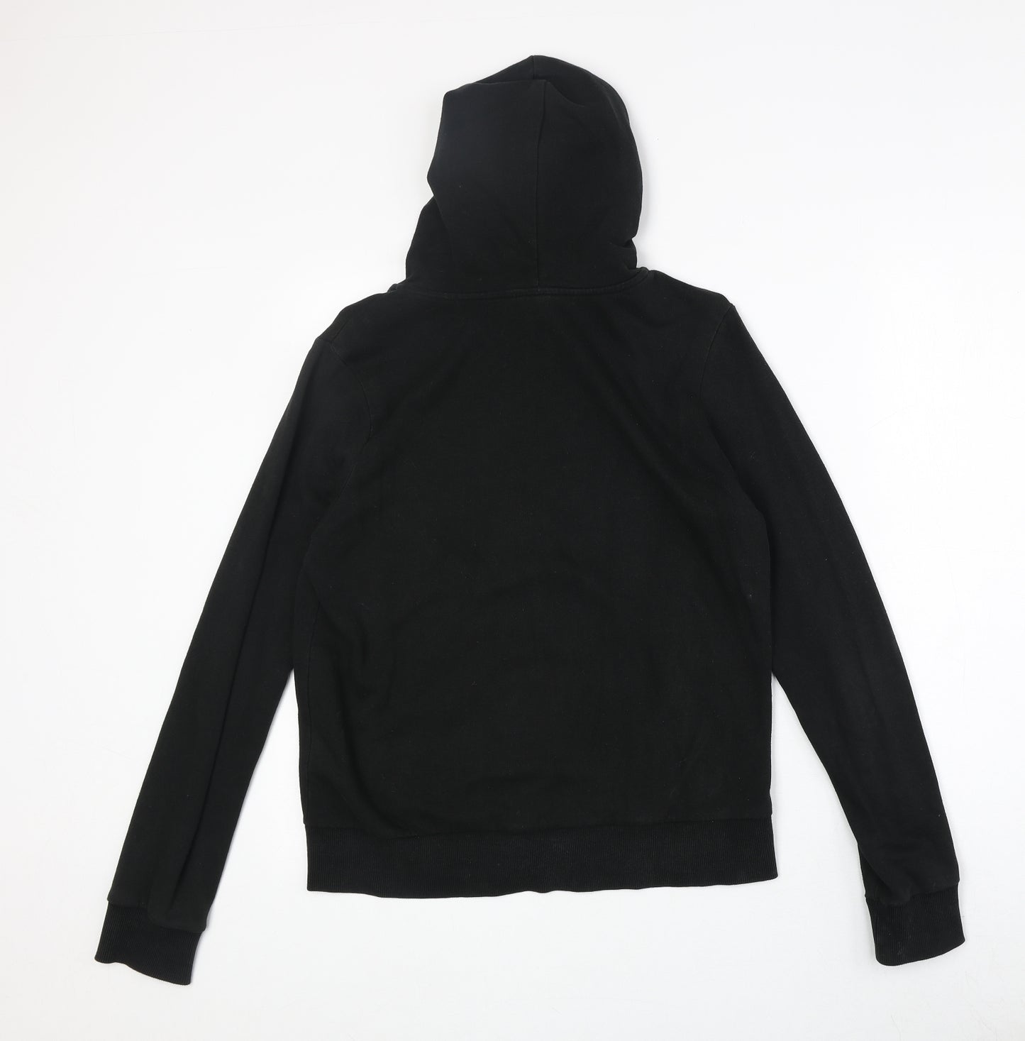 H&M Womens Black Polyester Full Zip Hoodie Size M Zip