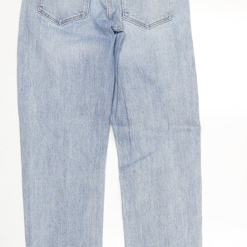 Gap Womens Blue Cotton Straight Jeans Size 27 in Regular Zip