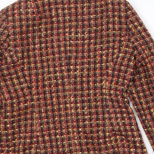 Neinhause Womens Multicoloured Check Acrylic Jacket Blazer Size 12